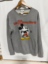 Disney Parks Walt Disney World 1971 Crewneck Mickey Mouse Sweatshirt Gray Size M