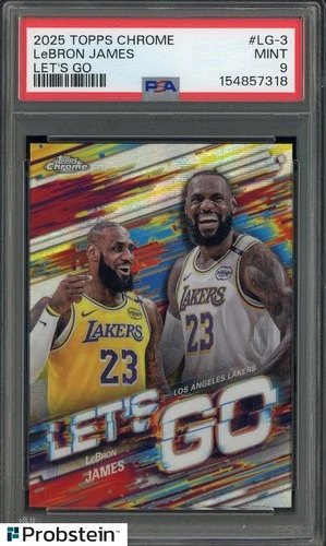 2025 Topps Chrome LeBron James Base (PSA 9)