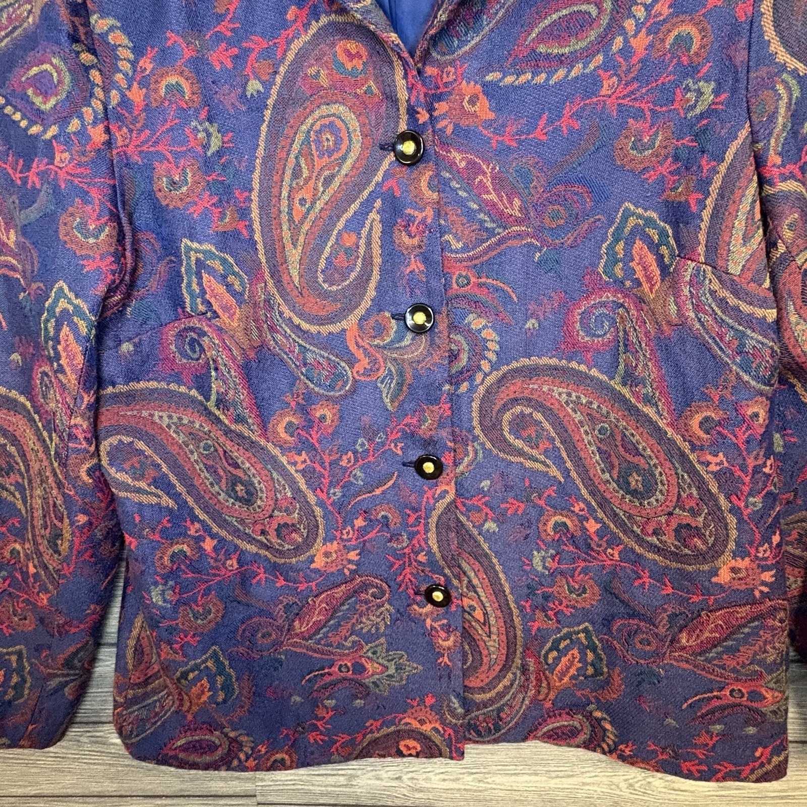 BFA Classics Button Up Collared Blazer Jacket Sz … - image 4