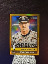 2025 Topps Heritage High # Nick Pivetta #722 Short Print Gold Parallel 30/50
