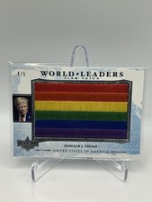 Decision 2025 Update DONALD J. TRUMP World Leader Flag Patches Silver /5 Rainbow