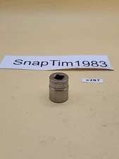 Snap-on Tool 3/8" Drive 12 Pt SAE 11/16" Flank Drive Shallow Socket F221 USA