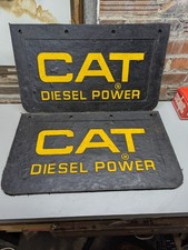 Vintage 1974 Nos Cat Mud Flaps Diesel Power Semi Truck 14 X 24 14 X 12