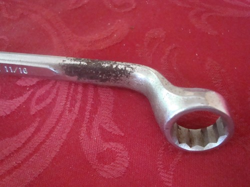 10" 12pt Indestro Super 732 Forged  5/8"- 11/16" Double Box Wrench USA HAND TOOL - Bild 2 von 4