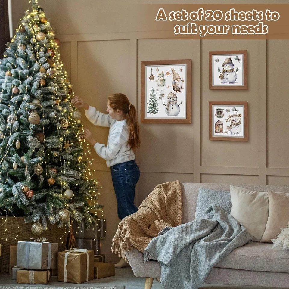 20 зимних простыней для рукоделия и мебели Snowman Gnome Home... - Изображение 2 из 4