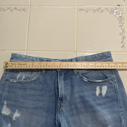 Lucky Brand Women's Denim Boyfriend Short Jeans Distressed Size 4 27 Raw Hem - Picture 10 of 12