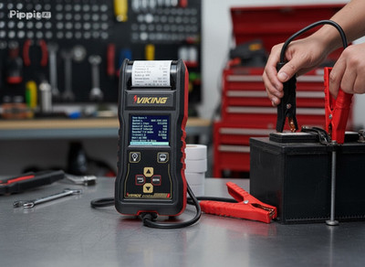 VIKING 6/12/24V Digital Battery and System Tester with Printer