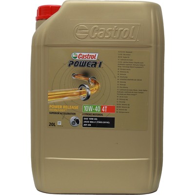 CASTROL Power 1 4T 10W-40 20 Liter Motoröl Teilsynthetisch Öl Motorradöl
