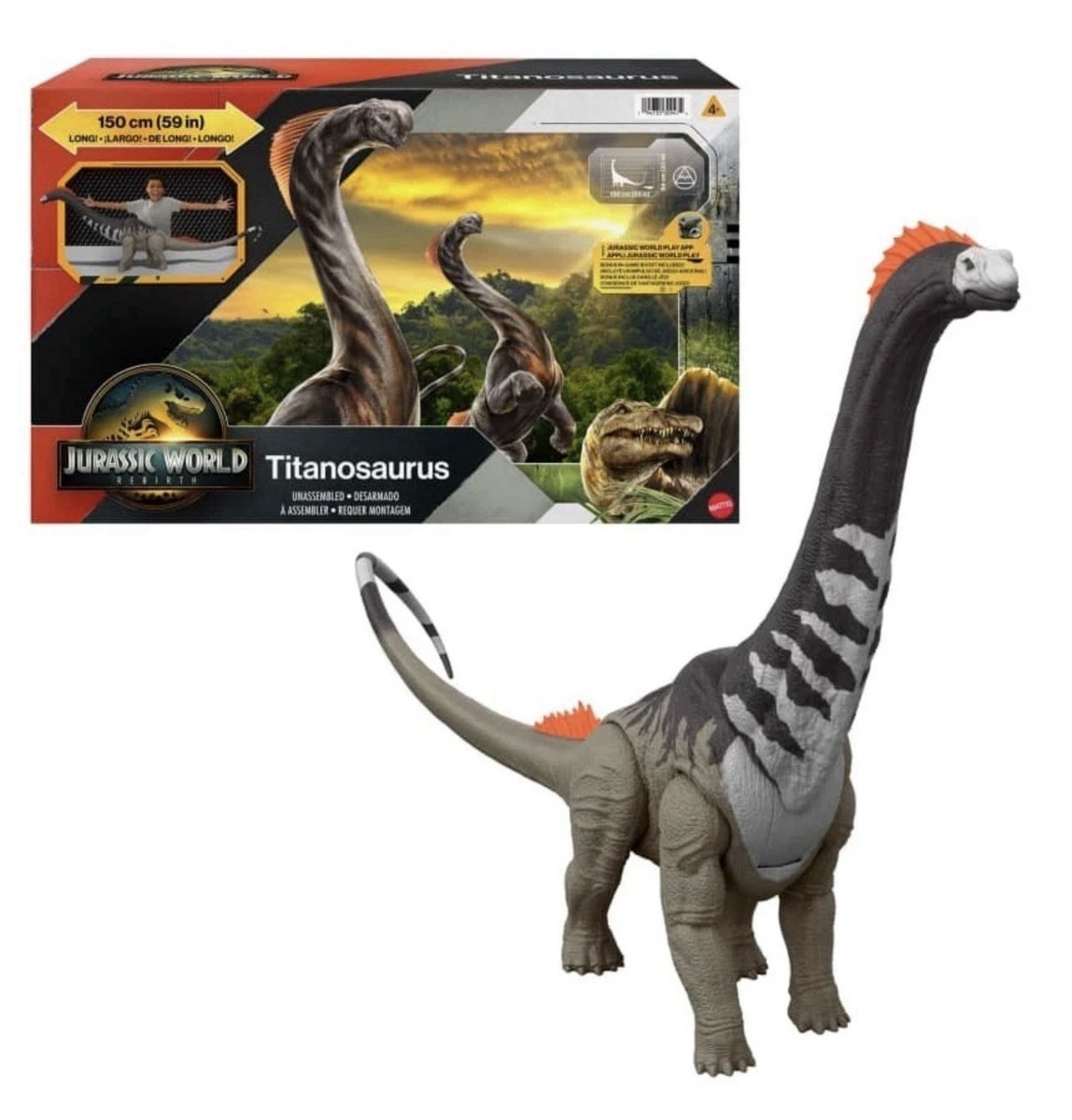Jurassic World Rebirth Super Colossal Titanosaurus Dinosaur, 59