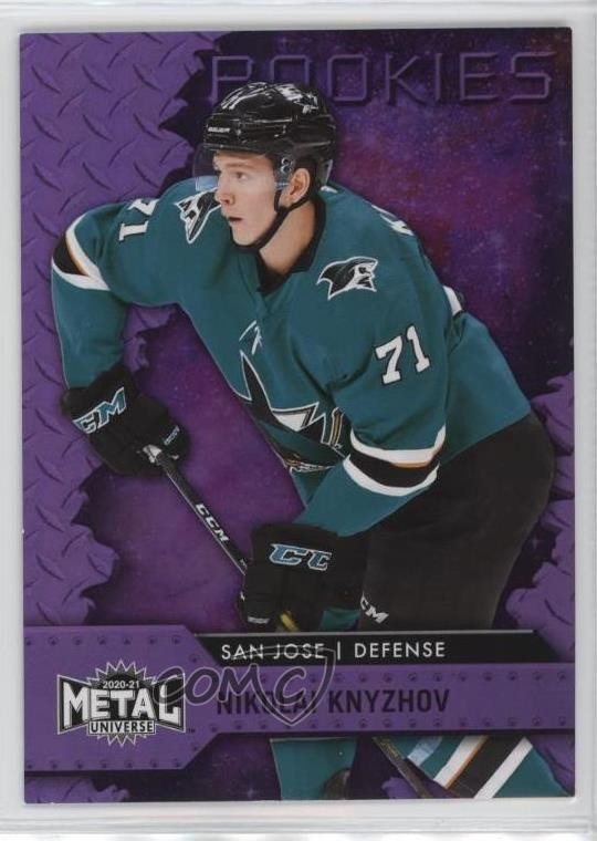 2020 Skybox Metal Universe Purple Spectrum 61/199 Nikolai Knyzhov Rookie RC 16qy