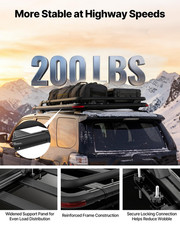 64"x39" Roof Rack Cargo Basket w/ Extension 200LB Roof Top Carrier SUV Truck Car