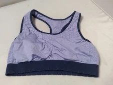 Champion Sports Bra Seamless Large Purple Racerback Wireless Yoga Workout A16