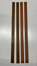 4 Pack, Santos Rosewood+ Bloodwood Binding Blanks 33"x 1-1/2"x 3/16" #3757