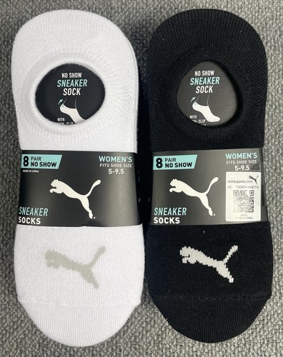 Paquete de 2 calcetines deportivos Puma No Show para mujer "16 pares en total" nuevos con etiquetas - Imagen 7 de 11