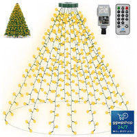 Lichterkette Weihnachtsbaum 2,5M 400 LED Warmweiß Mit Timer FüR Innen 400 StüCk
