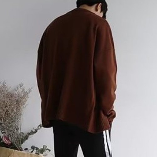 Daily Holiday Men Cardigan Autumn Loose Single-Breasted Slight Stretch - Picture 11 of 37