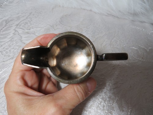 RARE VINTAGE SILVERPLATE CREAMER PITCHER FURNESS BERMUDA LINE SHIP MAPPIN & WEBB - Picture 9 of 20