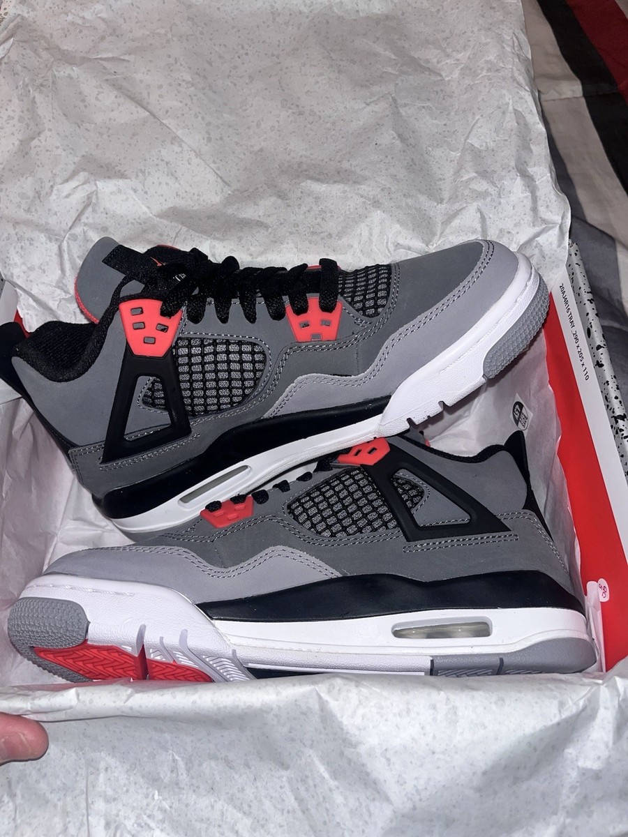 Jordan Air Jordan 4 Infrared 2022 Gray Black Red Mid Top  display picture 1