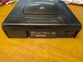 Sega Saturn Black Viedo Game Console MK-80000A *Tested & Working w/New Battery*