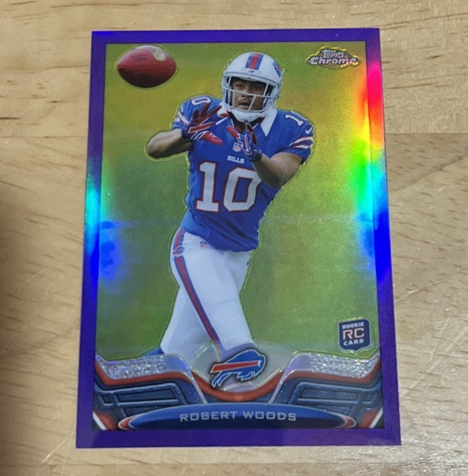 2013 Topps Chrome PURPLE REFRACTOR SP /499 Robert Woods RC #3 Bills