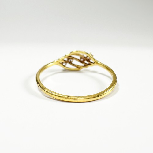 Vintage 18k gold diamond ring - Picture 8 of 10