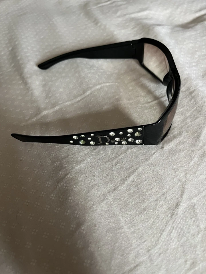 Vintage Christian Dior Sunglasses With Swarovski Crystals Black From 2005 - Image 3 of 4