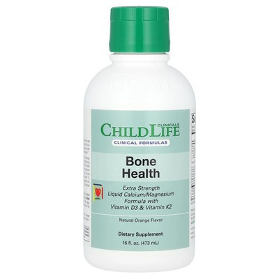 Liquid Calcium/Magnesium Formula with Vitamin D3 & Vitamin K2, Natural Orange,