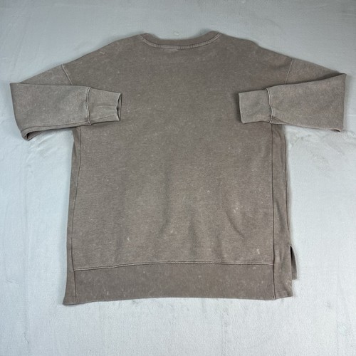 So Lounge Life Weekend Sweatshirt Women’s S Taupe Brown Long Sleeve Pullover Top - Picture 7 of 9