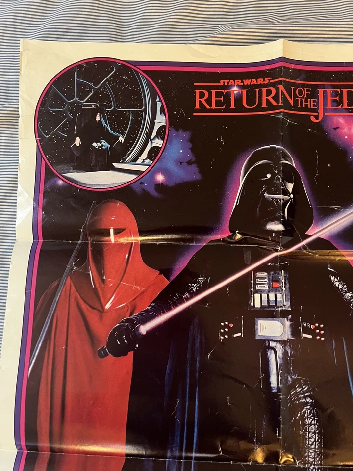 Póster Star Wars El Retorno del Jedi 1983 22x34" ORIGINAL Darth Vader Guardia Real Foto 3 de 4