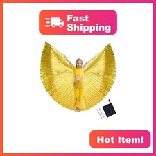 Munafie Gold Kids Isis Wings with Sticks and Carry Bag