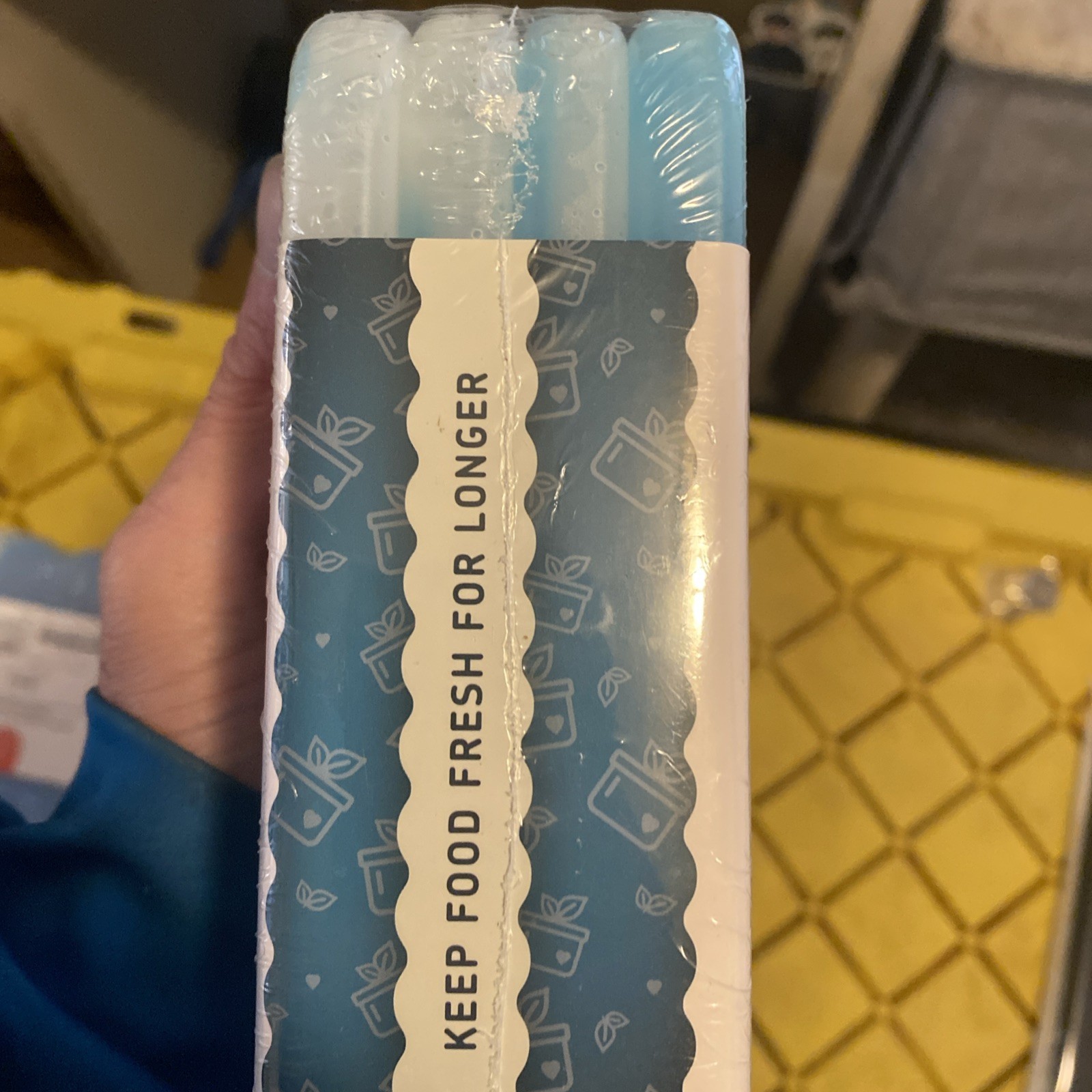 XL Slim Ice Packs - 4 Pack, Quick Freeze, Reusable for Lunch Boxes & Coolers