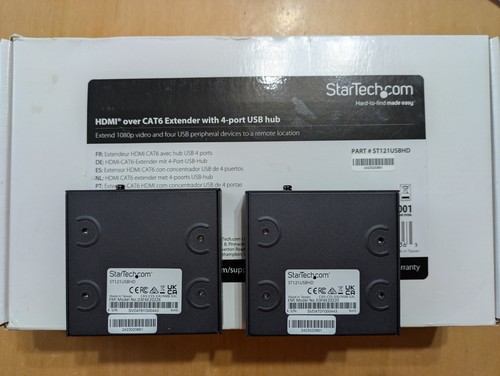 Startech - ST121USBHD - Hdmi Over Cat6 Extender With 4 Port Usb Hub - 50m 1080p - 第 2/4 張圖片