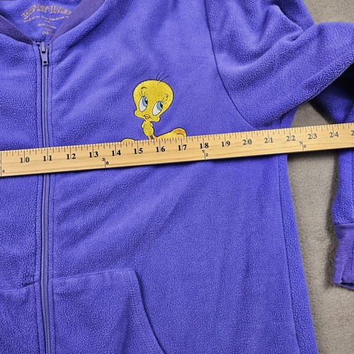 Pigiama tuta Looney Tunes Tweety con piedi viola pile body grande Kidcore - Foto 5 di 9