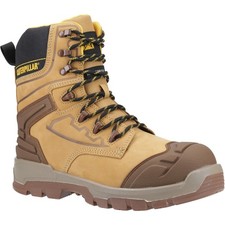 Caterpillar Striver XL 8" Mens Honey Side Zip Waterproof S7 Safety Ankle Boots