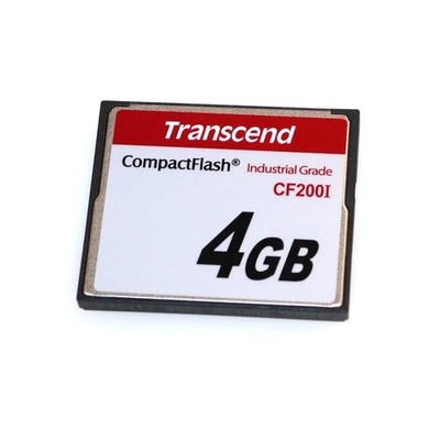 Transcend CompactFlash CF200I 4GB Wide temp Industrial Grade TS4GCF200I CF Qty=5