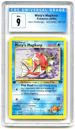 Misty's Magikarp (1st Edition) graded CGC 9 for sale on eBay