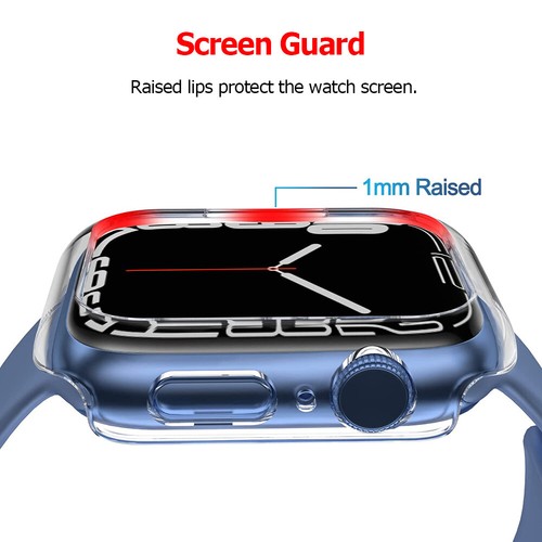 iWatch 41/45 mm Bumper Protect Estuche Rígido Cubierta a Snap para Apple Watch Series 7 - Imagen 5 de 13