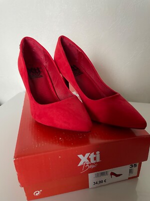 Pumps Stilettoabsatz. Marke Xti Basic. Rot. 35. Wie neu.