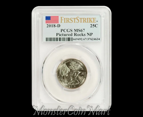 2018-D Pictured Rocks National Park Quarter PCGS MS67 FIRST STRIKE