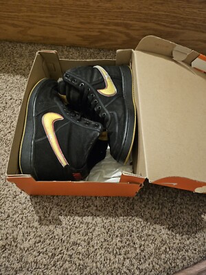 Customized Nike 2003 Vandal High Atlanta 74\' black men\'s size 11 Nike 2003 Vandal High Atlanta 74 main image 4