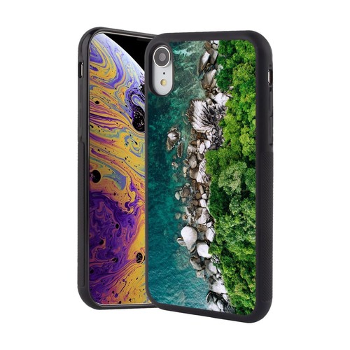 For iPhone X XS 11 12 13 14 15 Pro Max Aerial View Water Stones Nature - Picture 142 of 240