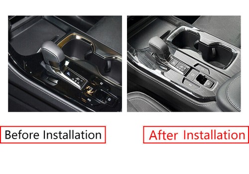Black Wood Grain Console Gear Shift Frame For Lexus NX 250 350h 450h 2022-2023 - Picture 7 of 11