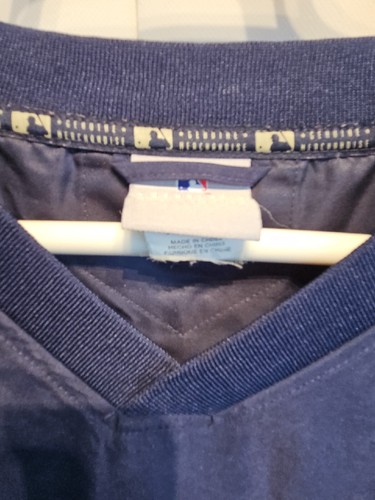Milwaukee Brewers MLB Baseball Foderato Pullover Riscaldamento TEAM Giacca Cappotto Uomo Large - Foto 5 di 10