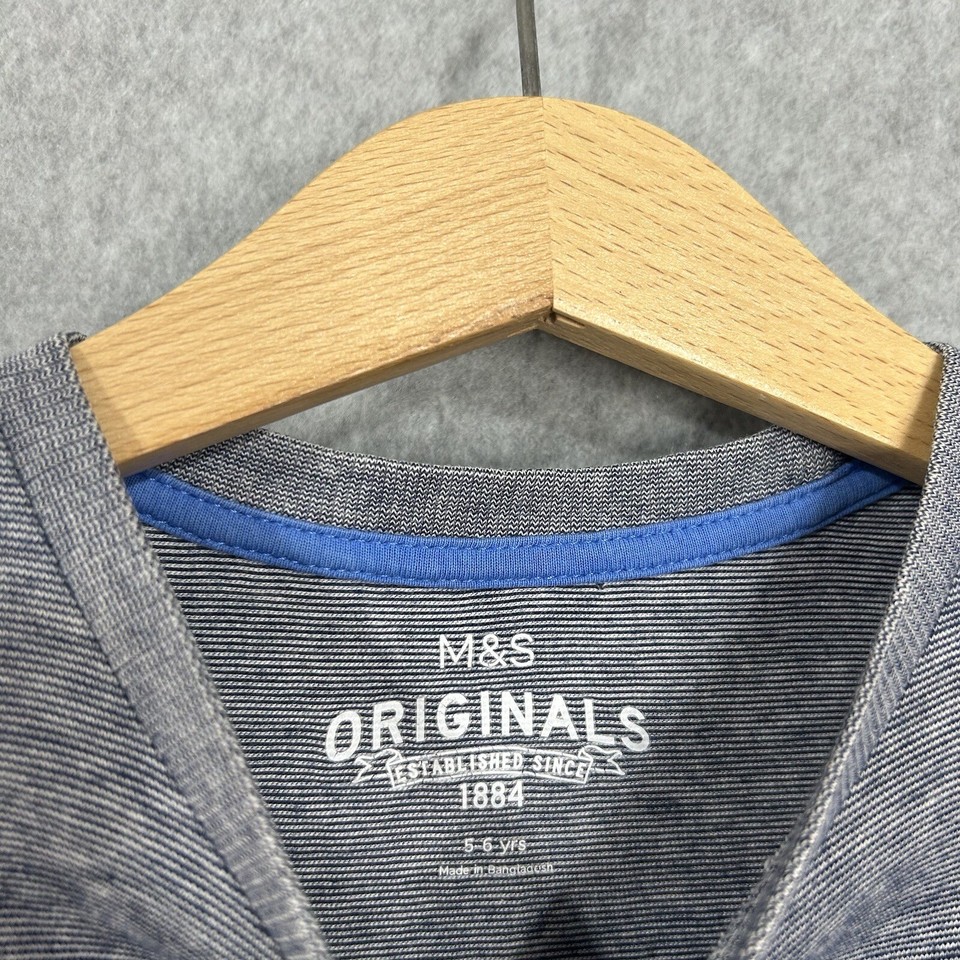 Mark And Spencer M&S Short Sleeve T Shirt Size 56 Years Child Boy Girl