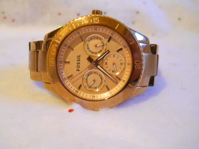 Fossil Stella Plated ES2859 Wrist Watch 