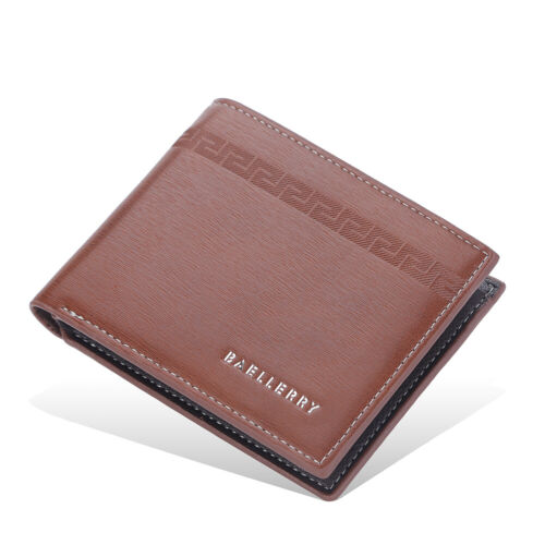 Men's Bifold Leather Wallet with ID Window Credit Card Holder Slim Purse Gifts - Picture 91 of 98