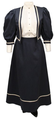 Damas Traje Eduardiano Eduardiano Victoriano Vestido Eduardiano Damas Vestido Traje - Imagen 4 de 9