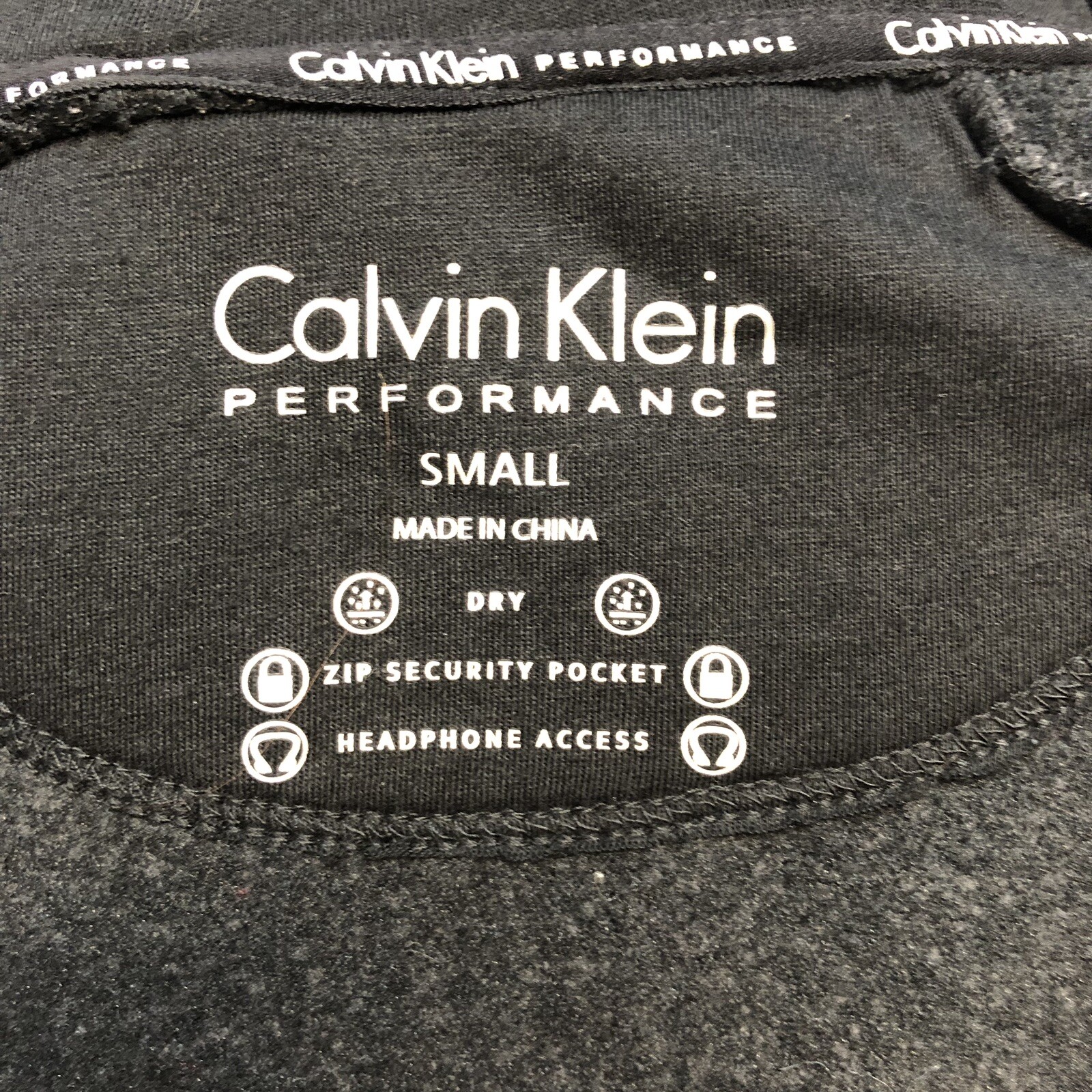Calvin Klein Performance Fleece Hoodie Jacket Women Size S Full Zip