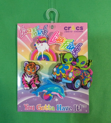 New Original Jibbitz Crocs Charm: Lisa Frank You Gotta Have It pcs