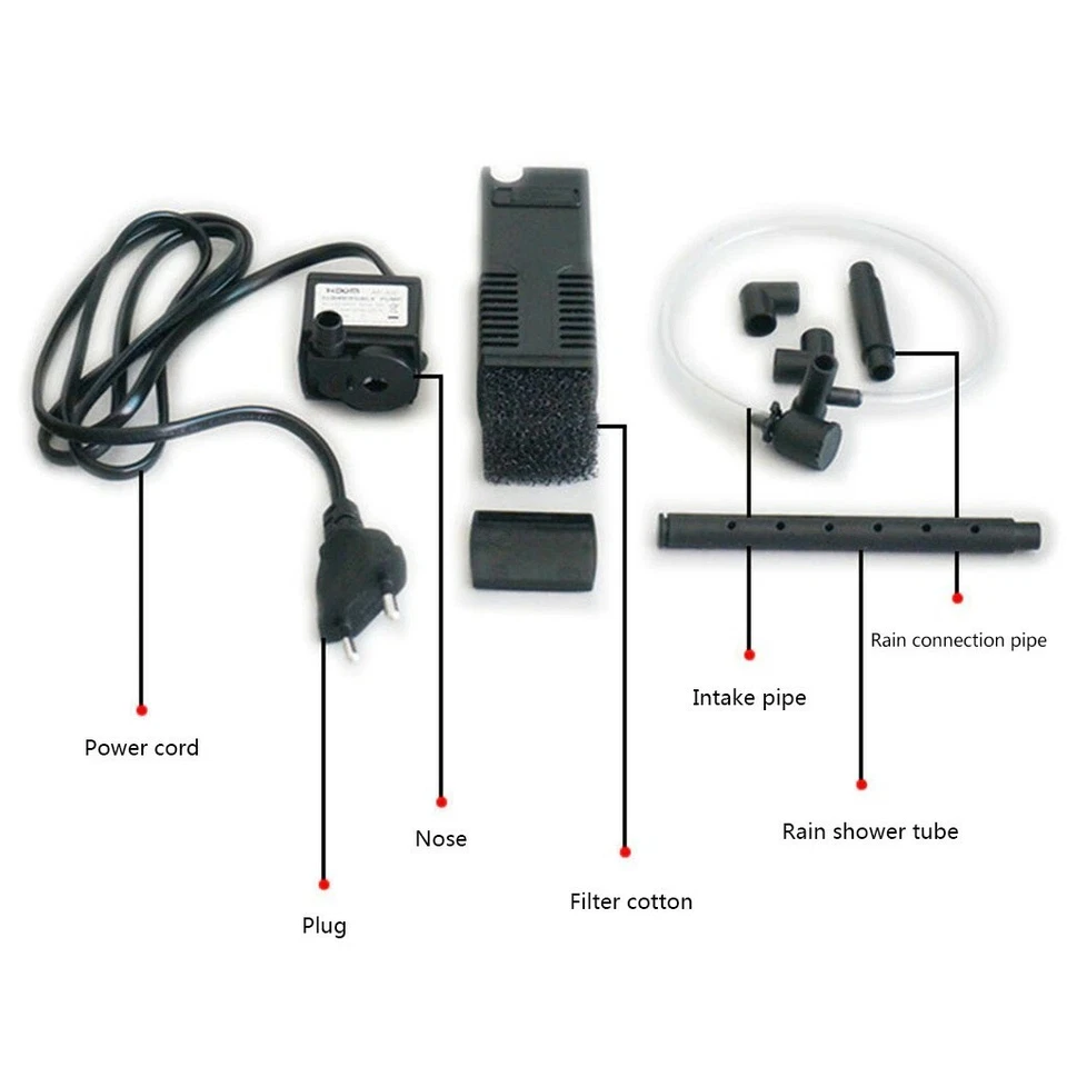 Aquarium Power Internal Filter Oxygen Submersible Water Pump Waterfall Fish Tank - Image 2 of 4